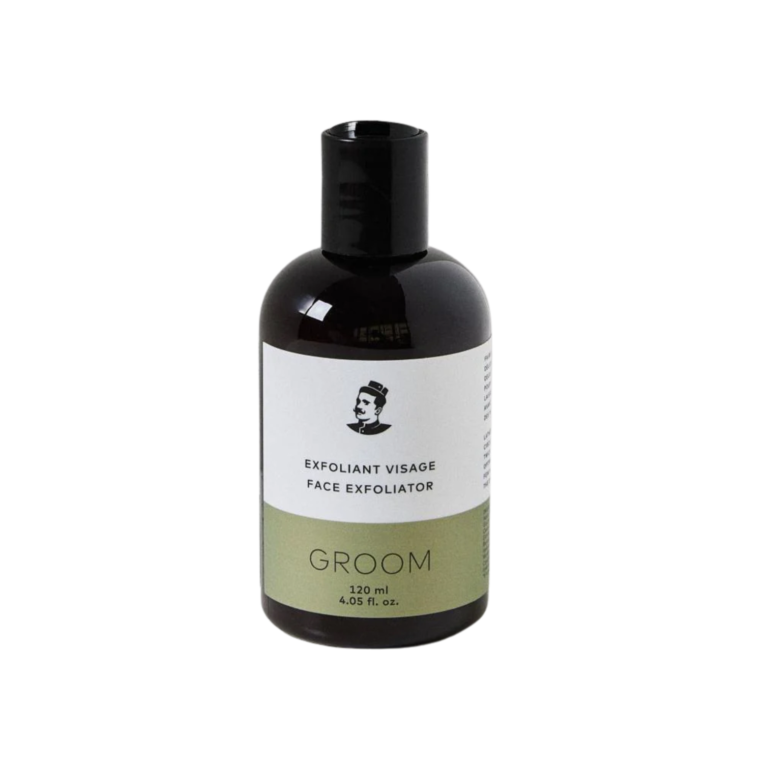 Pot de 120 ml d’Exfoliant Visage Groom – soin purifiant à l’argile, bambou et acides de fruits, parfum pin et cèdre, fabriqué à Montréal

