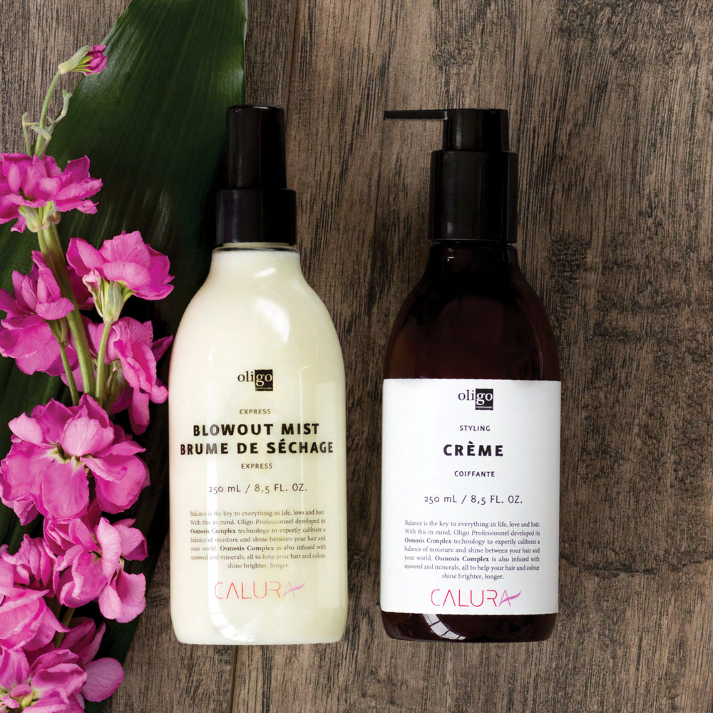 Flacon spray Express Blowout Mist Oligo Professionnel – brume coiffante séchage rapide