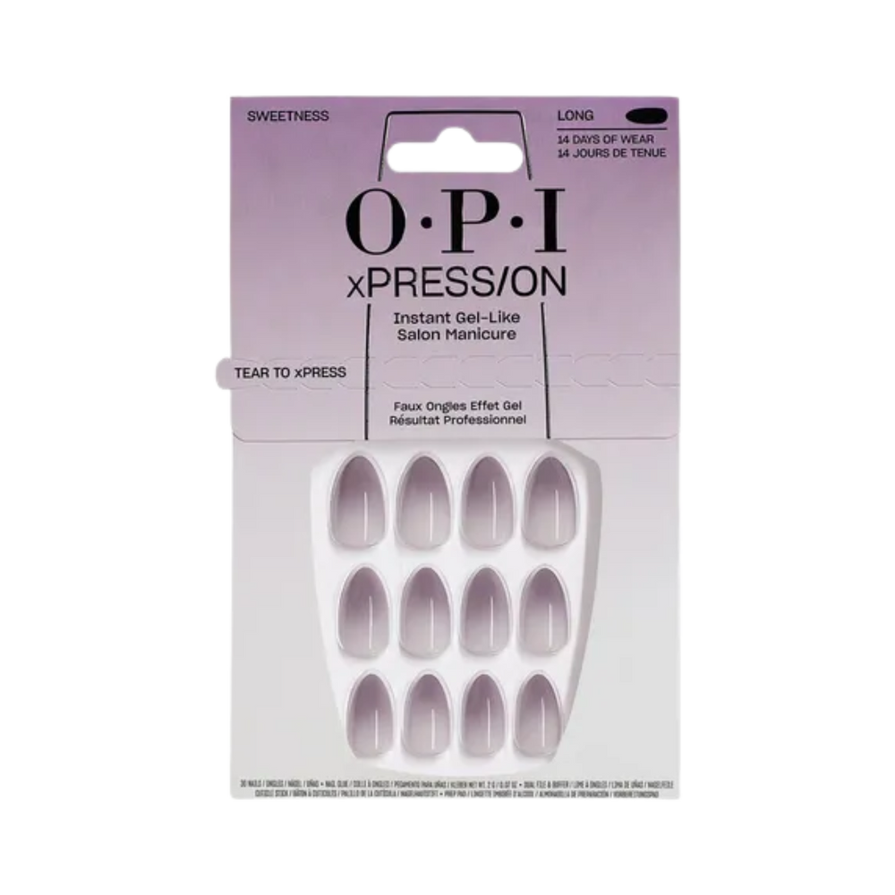 Faux-ongles OPI Sweetness xPRESS/ON Purple effet gel édition limitée