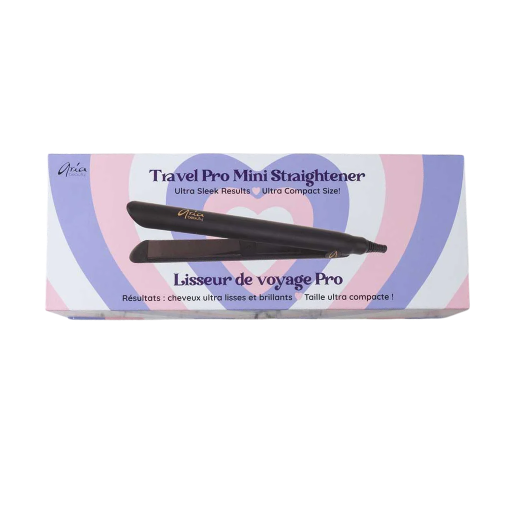 “Aria Beauty fer lisseur de voyage Pro – mini lisseur céramique ionique, portable et bi-tension”