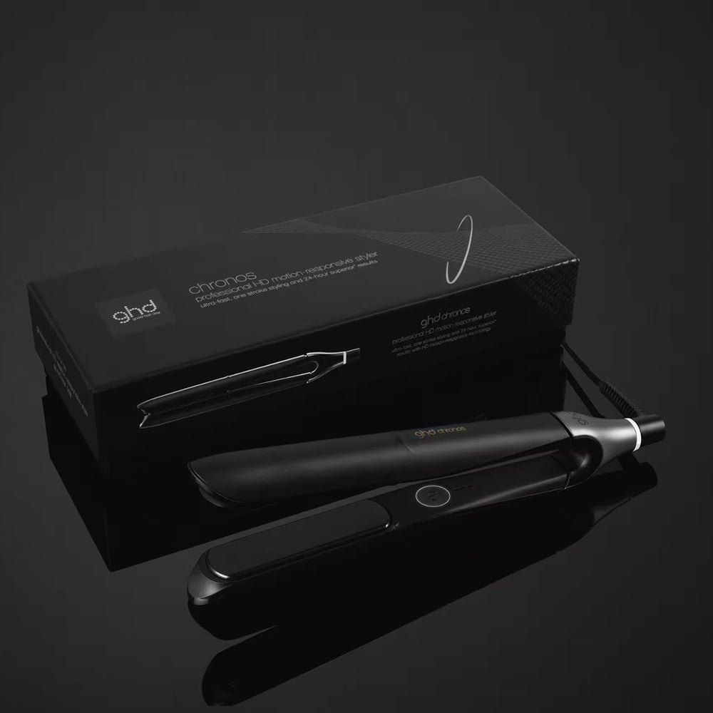 Fer plat Chronos Noir de GHD – Lisseur professionnel haute performance