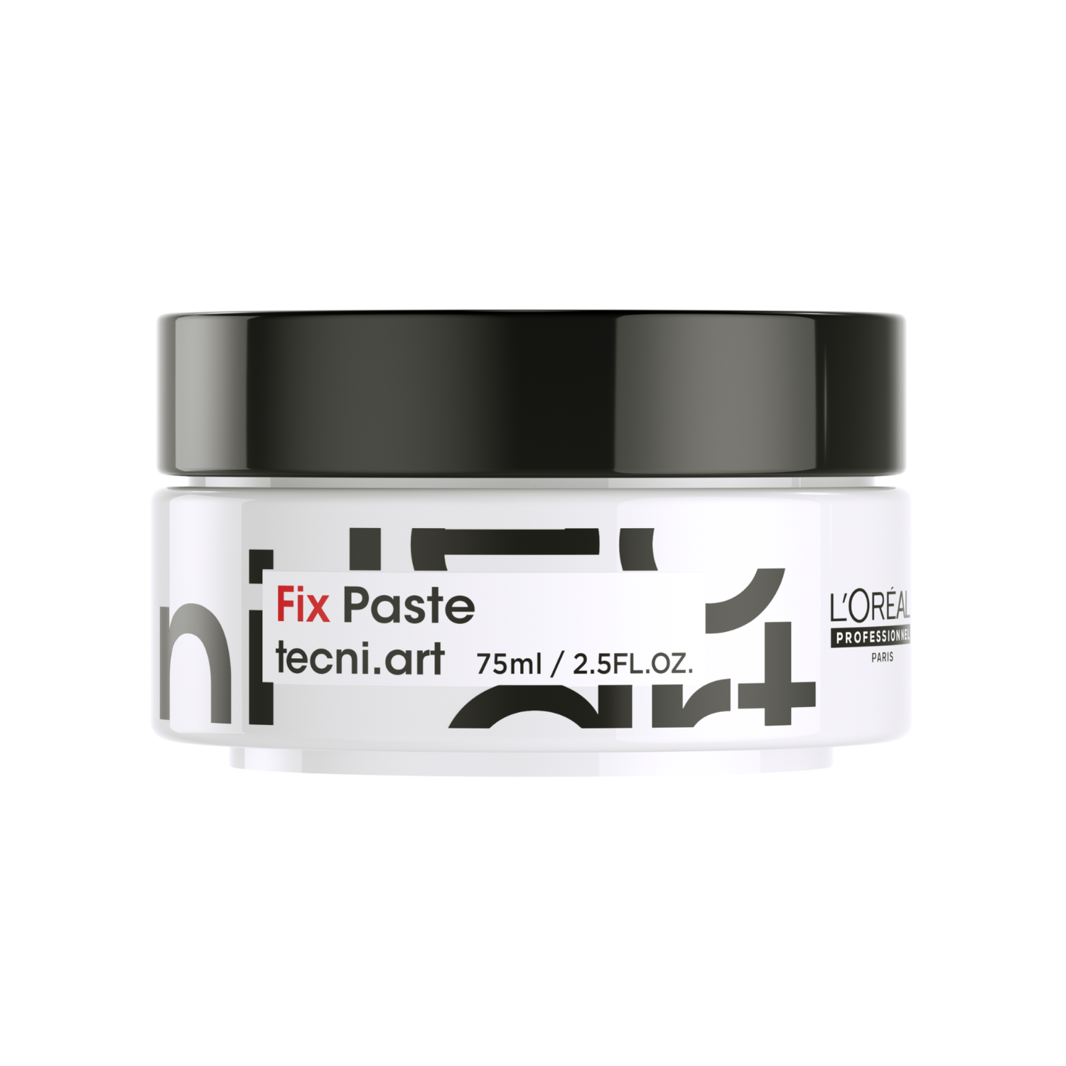 Pot 75 ml de L’Oréal Professionnel Tecni.Art Fix Paste — pâte coiffante finition mate pour cheveux.