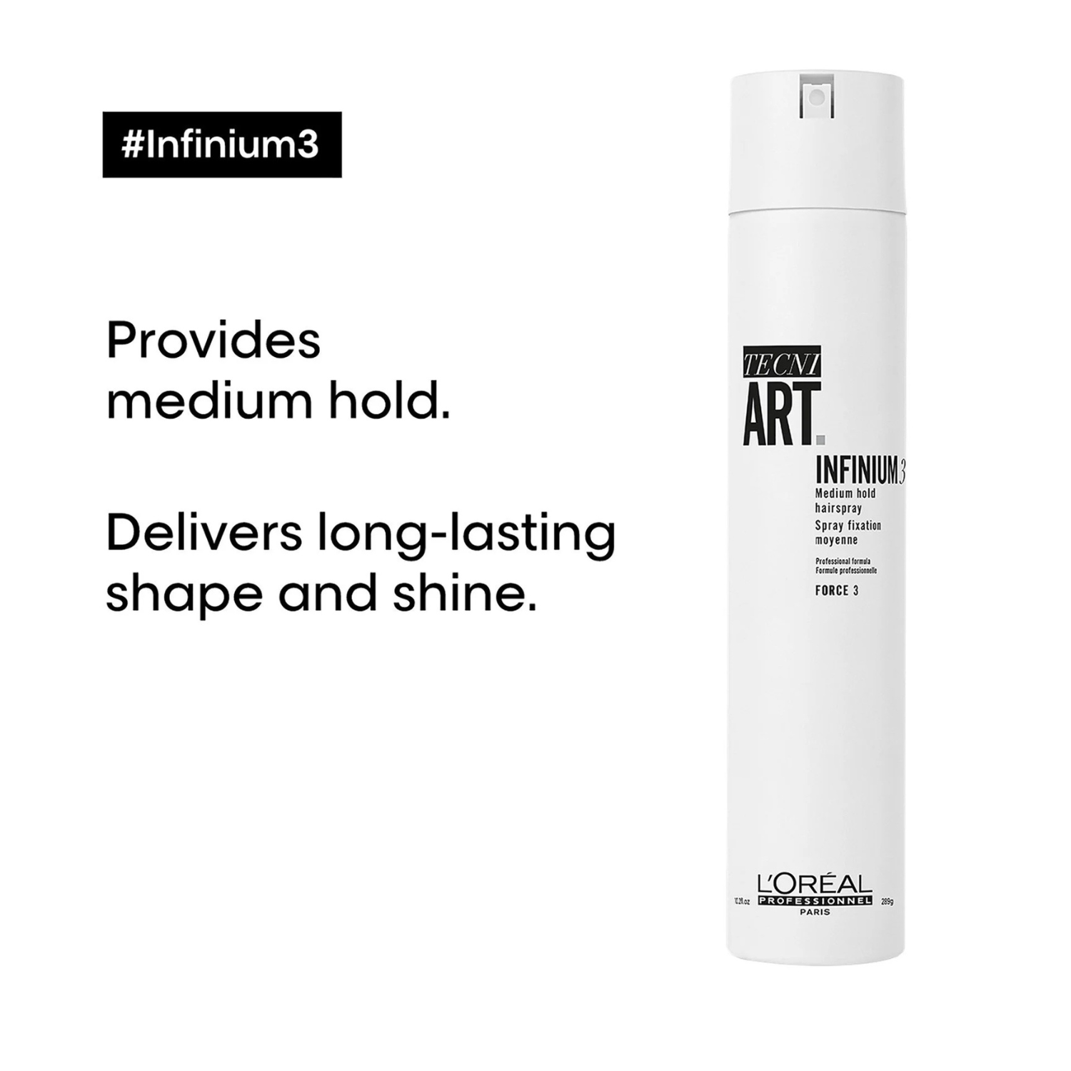 Fixatif Infinium 3 L'Oréal Professionnel 289 g – Fixatif professionnel
