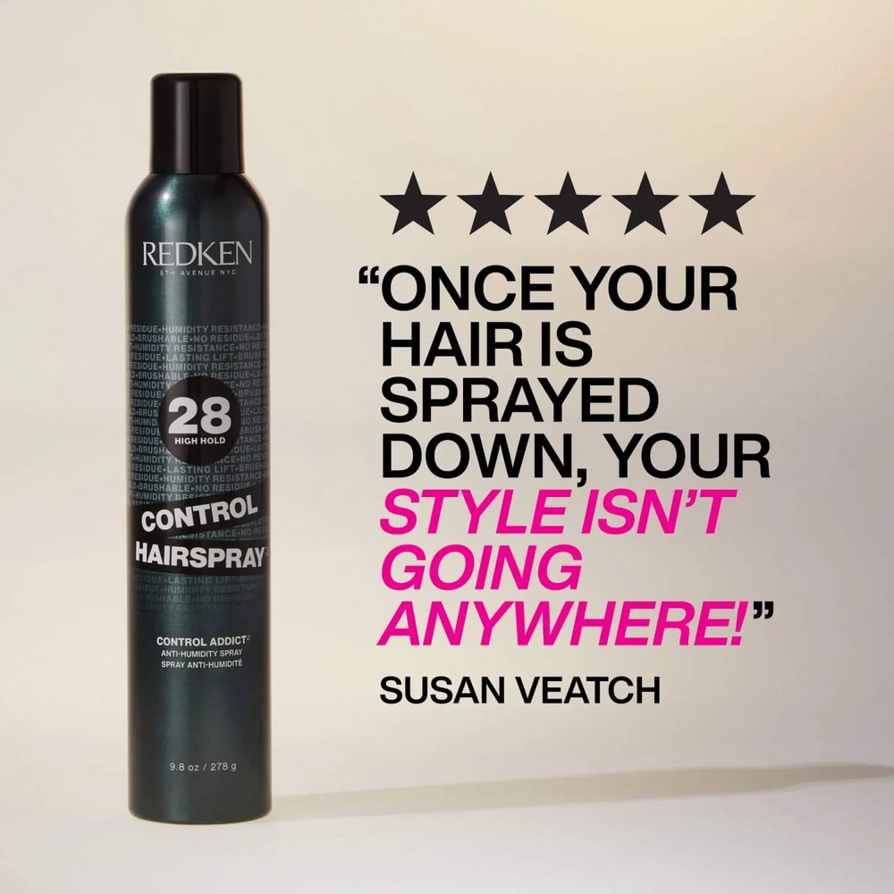 Flacon du Fixatif Tenue Extra Forte Control 28 de Redken pour une fixation longue durée