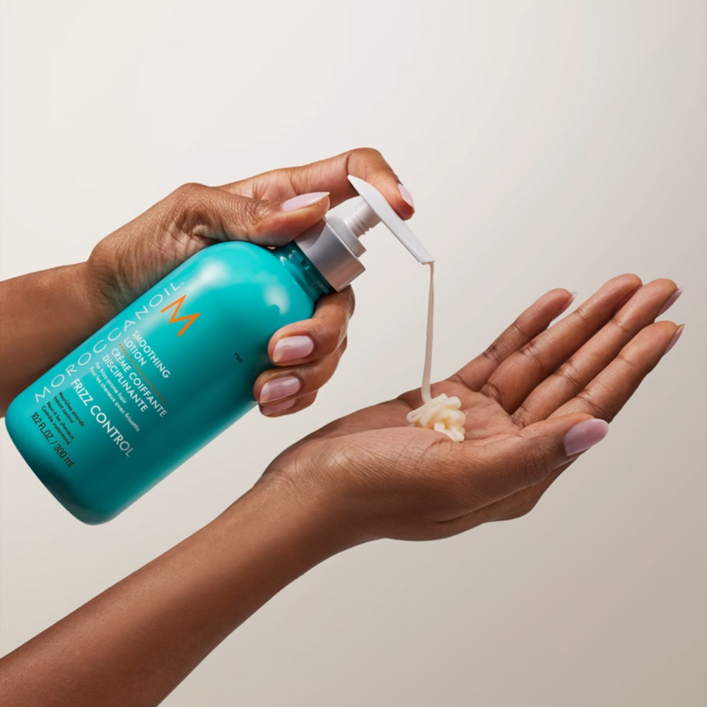 Flacon Moroccanoil Smoothing Lotion pour cheveux, lotion coiffante anti-frisottis hydratante à l’huile d’argan

