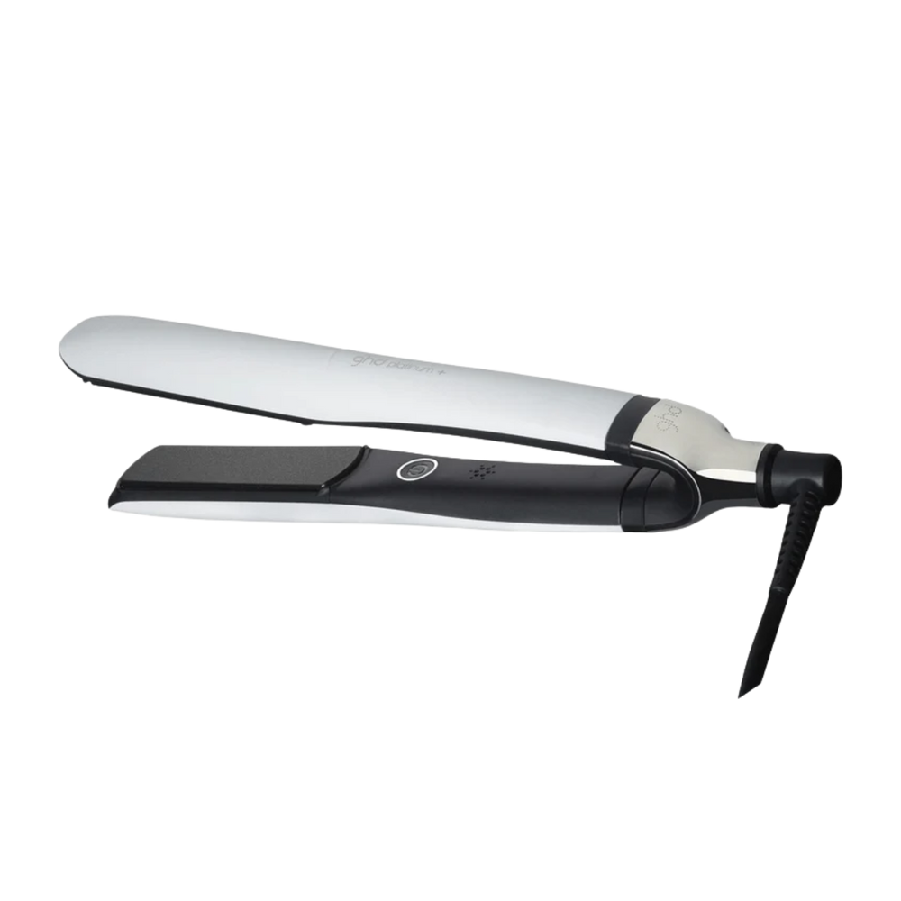 “GHD Platinum+ Styler blanc 1 pouce — fer plat haut de gamme avec plaques ultra‑gloss”