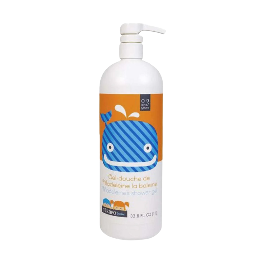 « Flacon 250 ml Gel Douche Madeleine la Baleine Térapo Junior – soin naturel pour enfants 0‑9 ans »