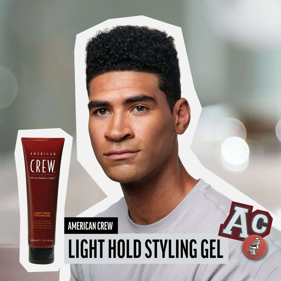 Gel coiffant American Crew Light Hold Styling Gel pour tenue légère et brillance naturelle