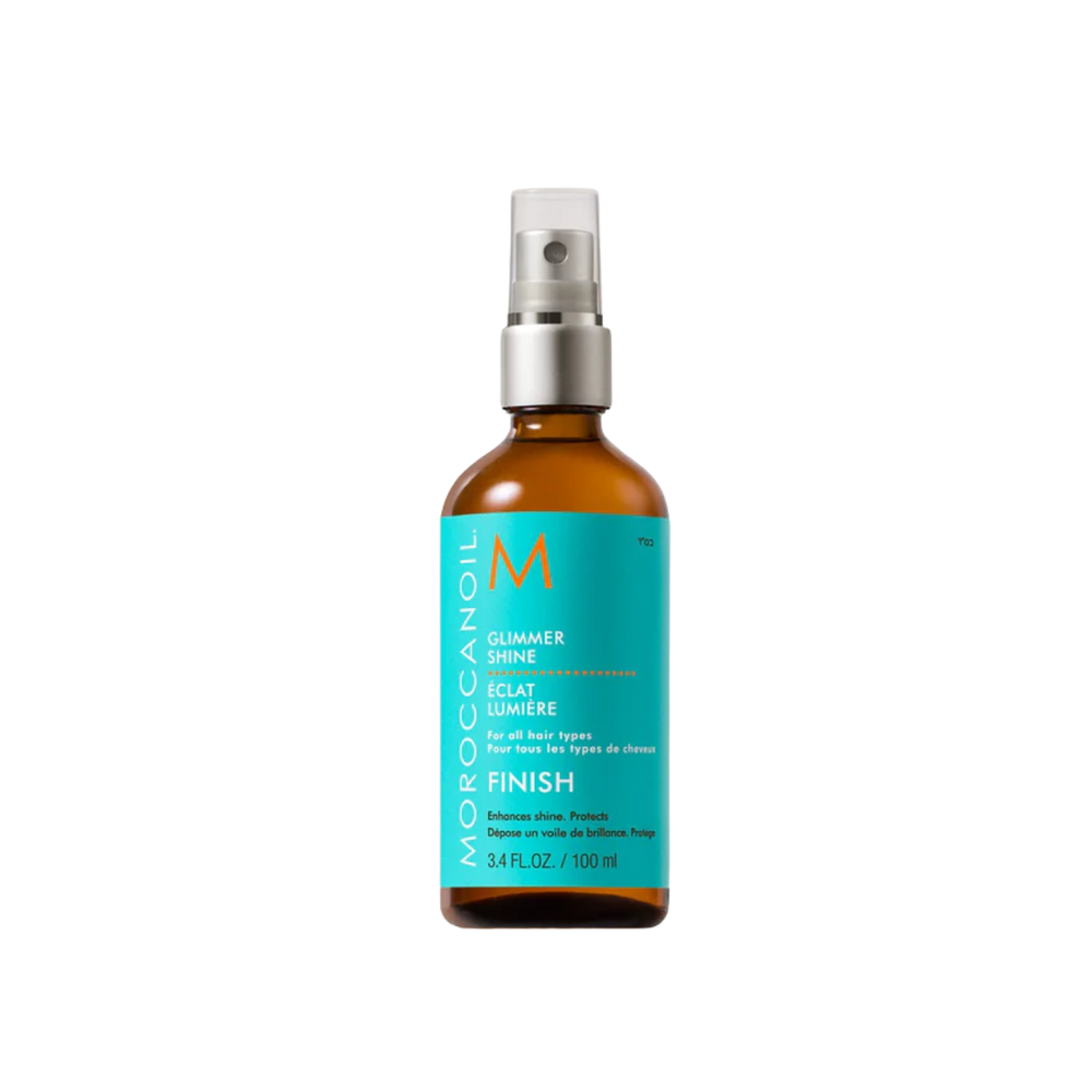 Spray Glimmer Shine Moroccanoil, brume ultra‑légère pour sublimer la brillance des cheveux sans les alourdir

