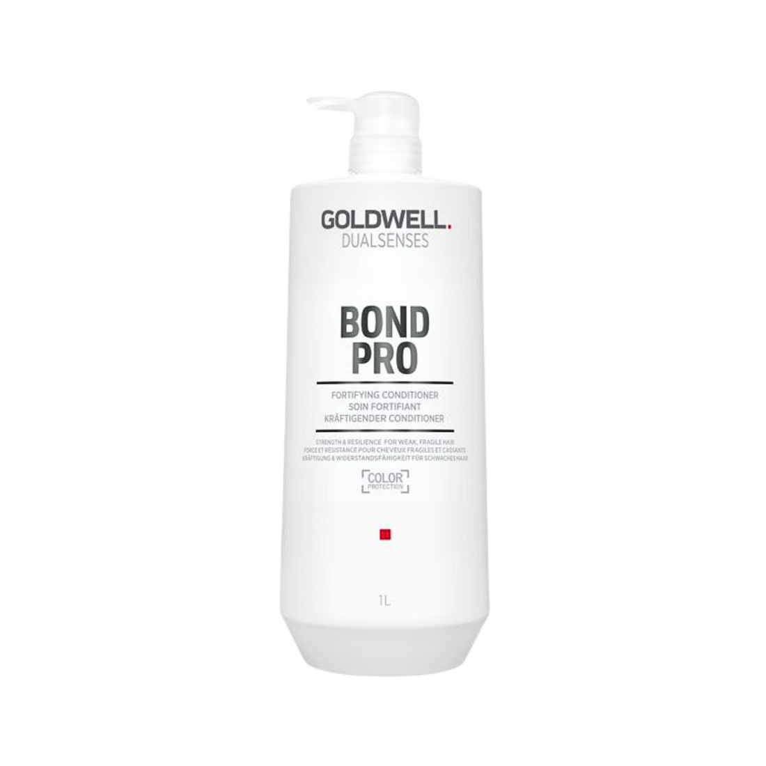 Flacon 1 L de conditionneur Goldwell Bond Pro Fortifying, soin réparateur pour cheveux cassants