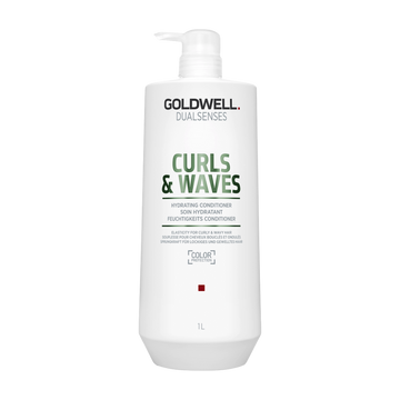 Flacon de conditionneur Goldwell Curls & Waves Hydrating Conditioner, soin léger pour boucles ondulées
