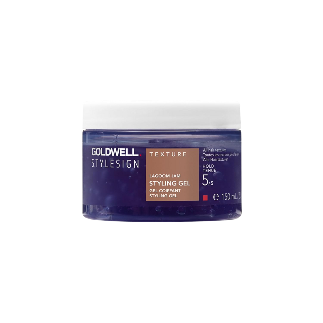 Pot Goldwell StyleSign Lagoom Jam coiffant avec couvercle vu de face