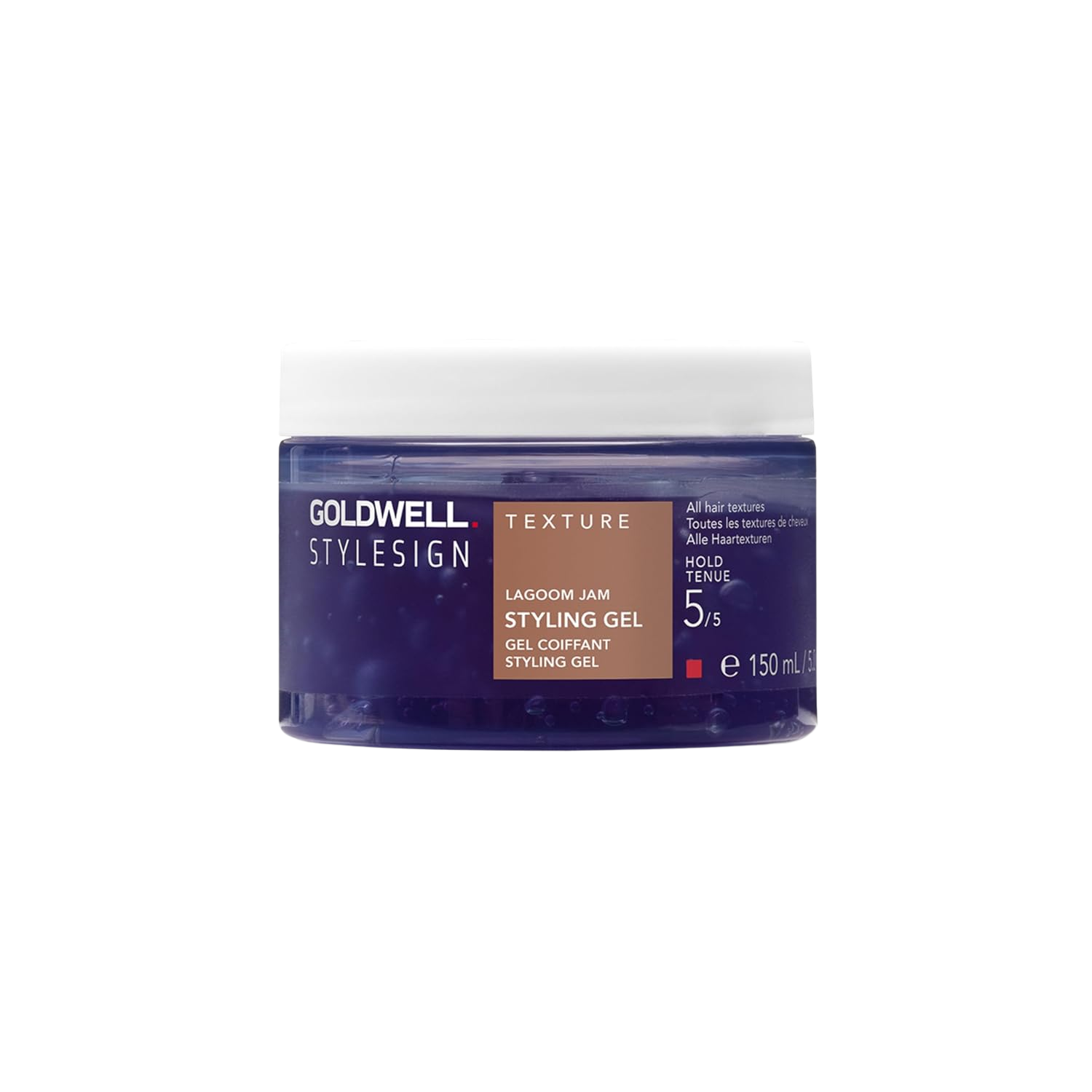 Pot Goldwell StyleSign Lagoom Jam coiffant avec couvercle vu de face
