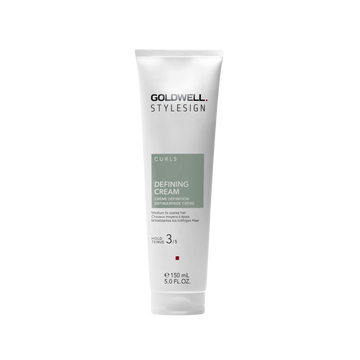 Tube ou pot de Goldwell StyleSign Curls Defining Cream – crème coiffante pour boucles et ondulations.