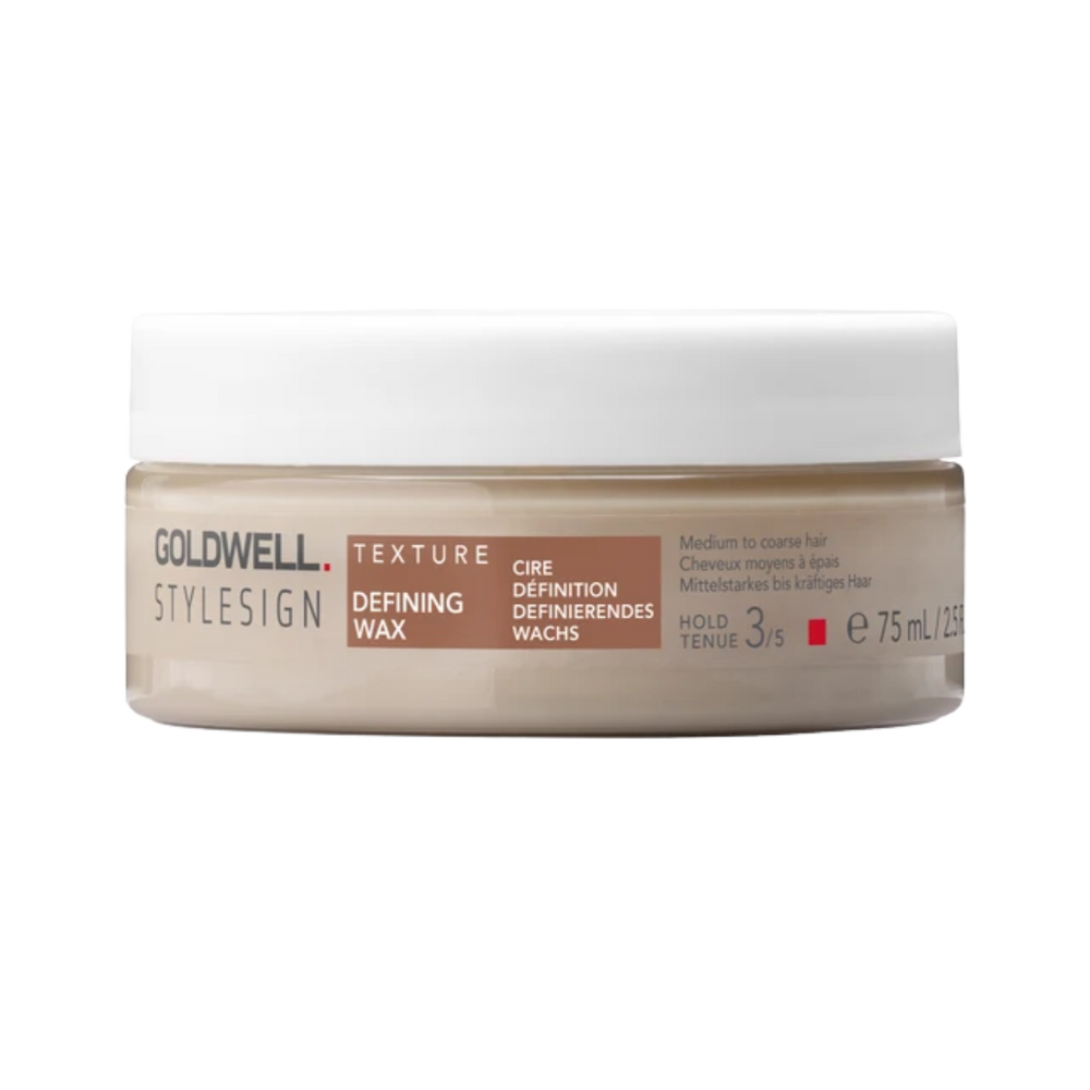 Pot 75 ml de Goldwell StyleSign Defining Wax pour définition coiffure et brillance intense.