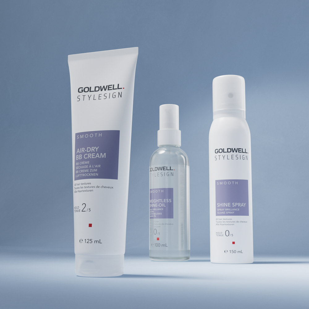 produit coiffant Goldwell cheveux lisses brillants longue tenue