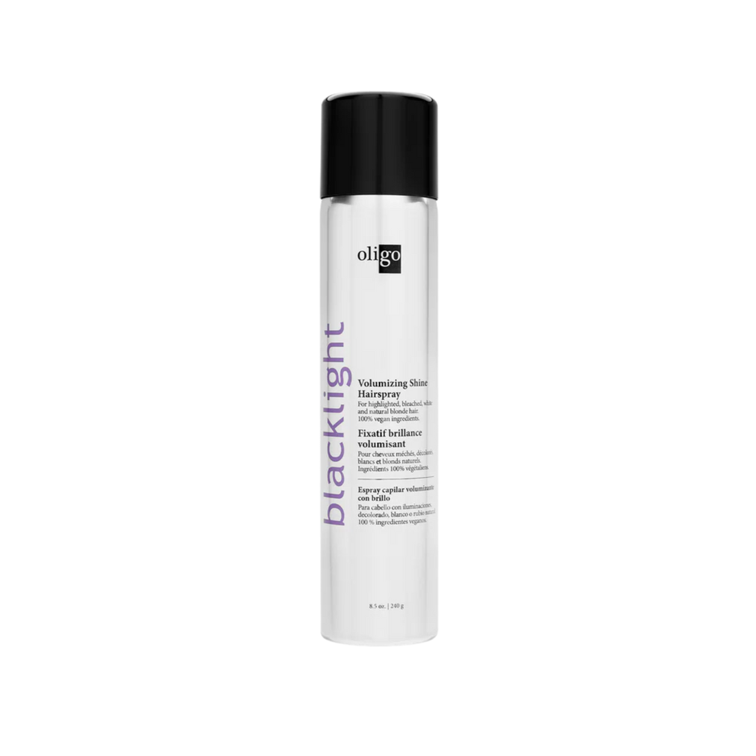 “Aérosol Oligo Volumizing Shine Hairspray – spray volume et brillance”