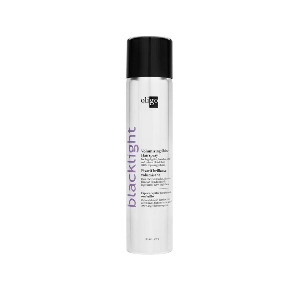 “Aérosol Oligo Volumizing Shine Hairspray – spray volume et brillance”