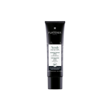 Flacon Head Spa Gommage purifiant détox René Furterer 150 ml, exfoliant cuir chevelu, aloe vera, sel marin, charbon

