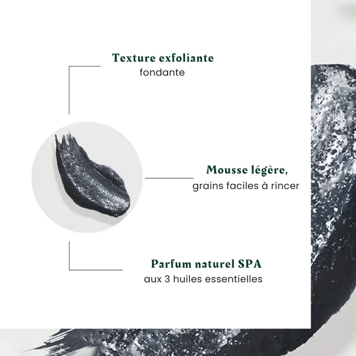 Flacon Head Spa Gommage purifiant détox René Furterer 150 ml, exfoliant cuir chevelu, aloe vera, sel marin, charbon

