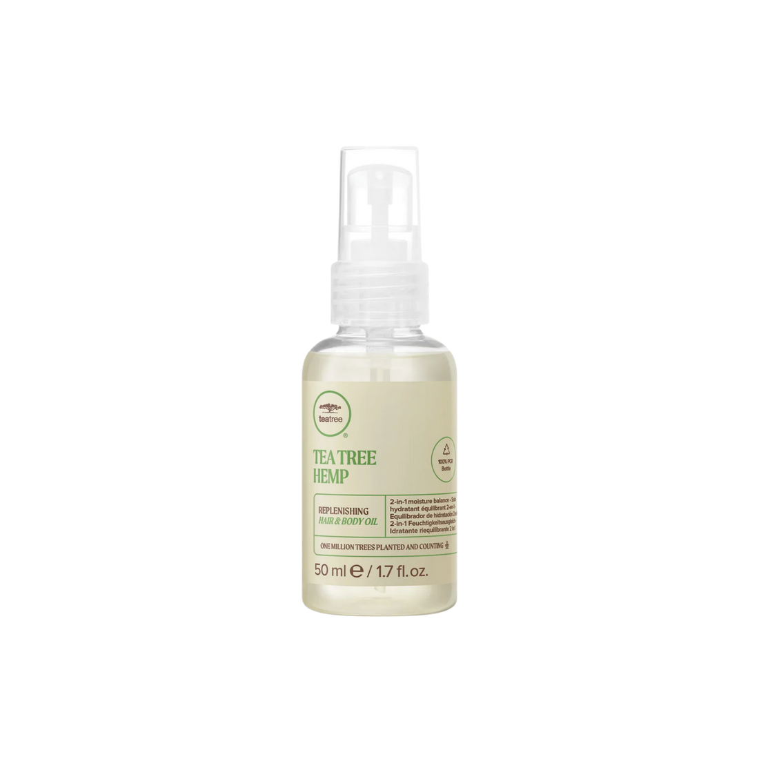 Huile hydratante multi-usage chanvre tea tree cheveux peau