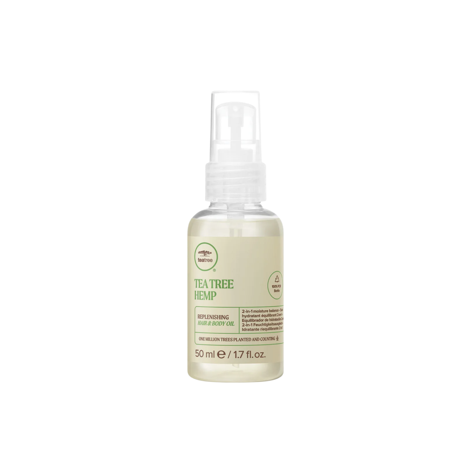 Huile hydratante multi-usage chanvre tea tree cheveux peau