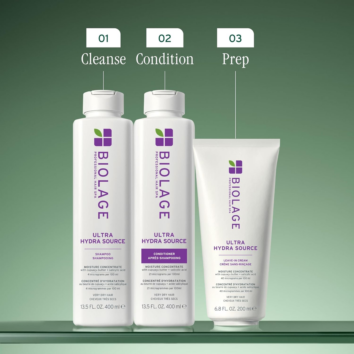Pot de Matrix Biolage HydraSource Conditioning Balm, soin riche hydratant pour cheveux secs, aloe vera, vegan.