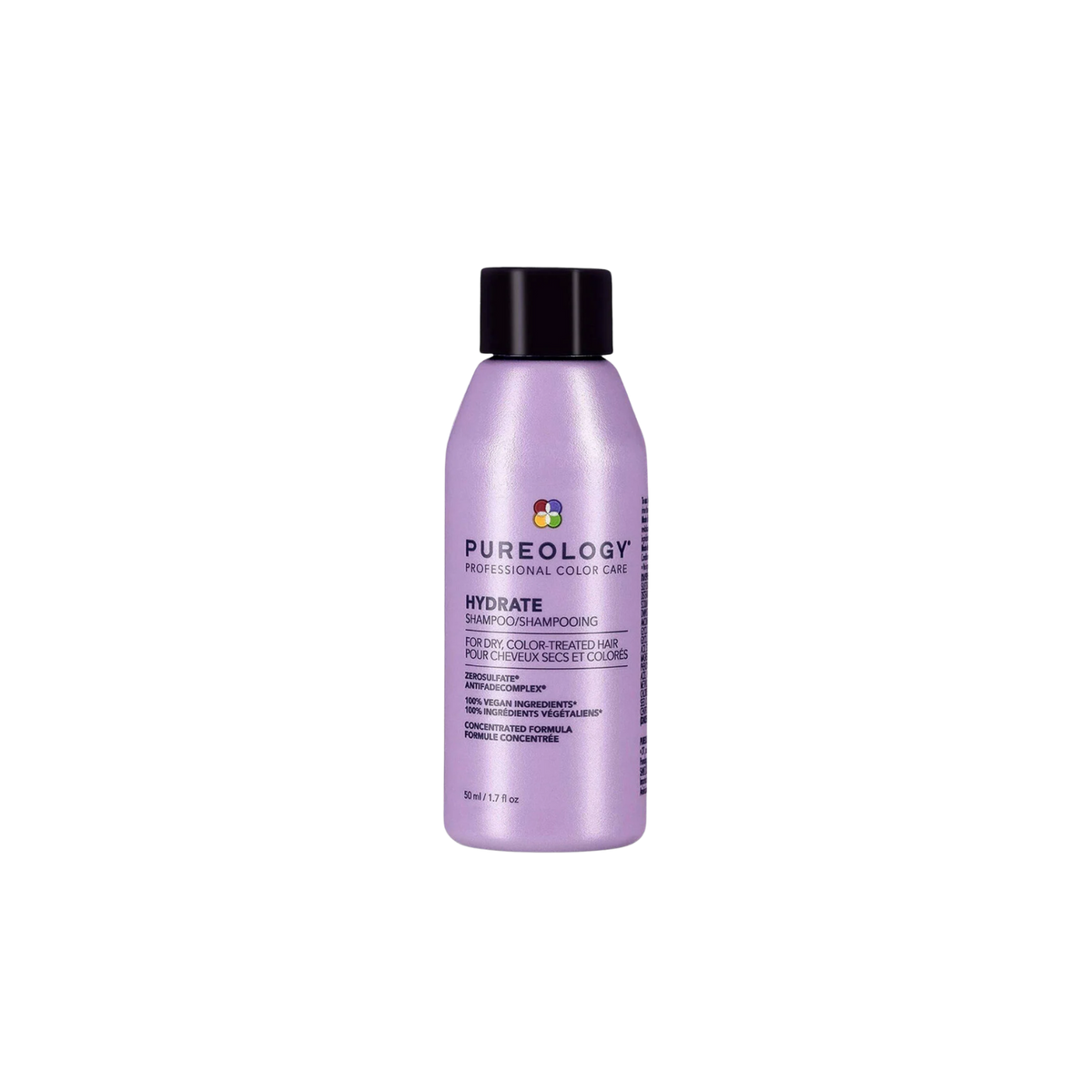 « Flacon de Hydrate Shampoo Pureology – shampoing hydratant sans sulfates, vegan, pour cheveux secs et colorés »