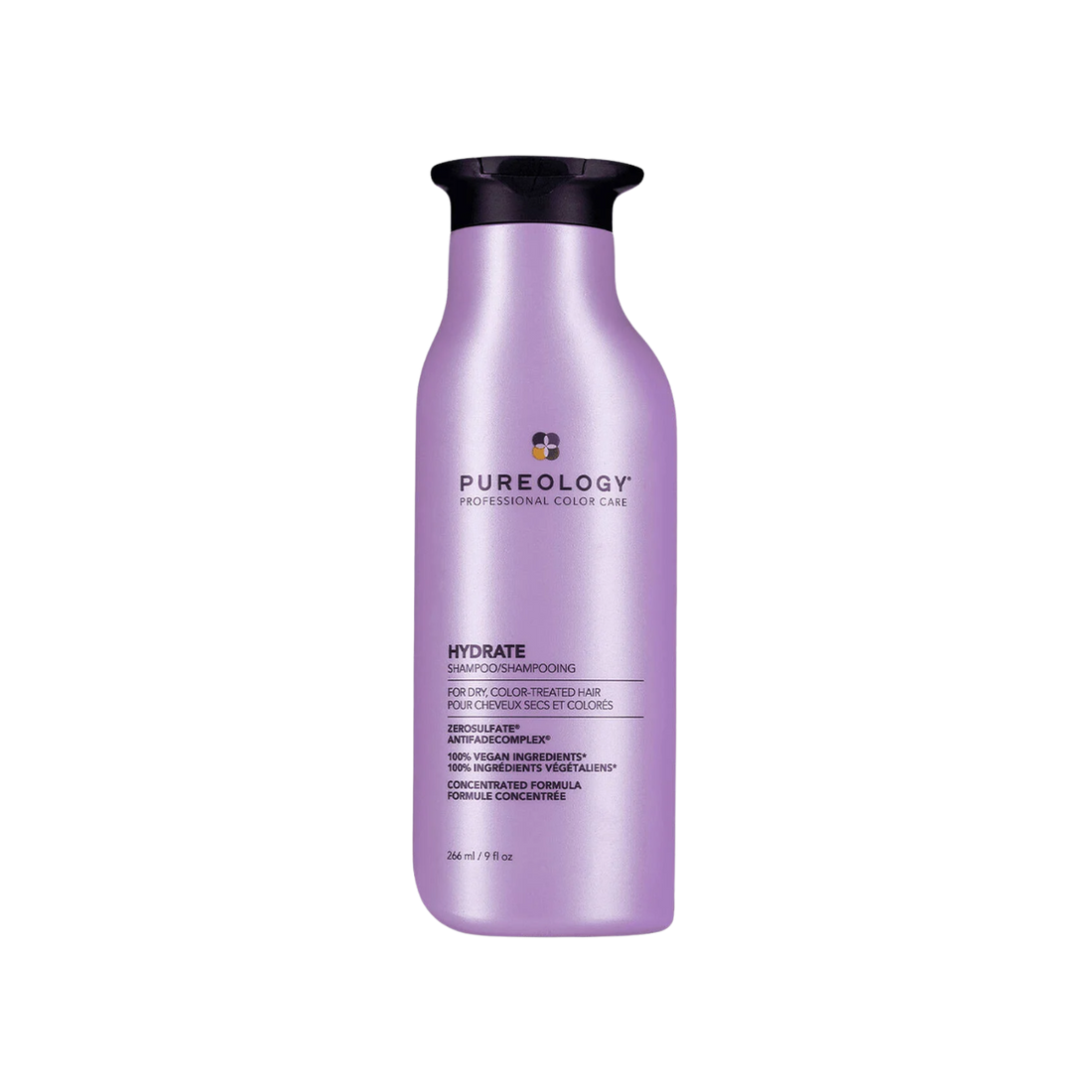 « Flacon de Hydrate Shampoo Pureology – shampoing hydratant sans sulfates, vegan, pour cheveux secs et colorés »