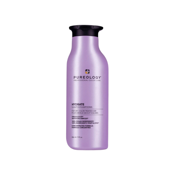 « Flacon de Hydrate Shampoo Pureology – shampoing hydratant sans sulfates, vegan, pour cheveux secs et colorés »