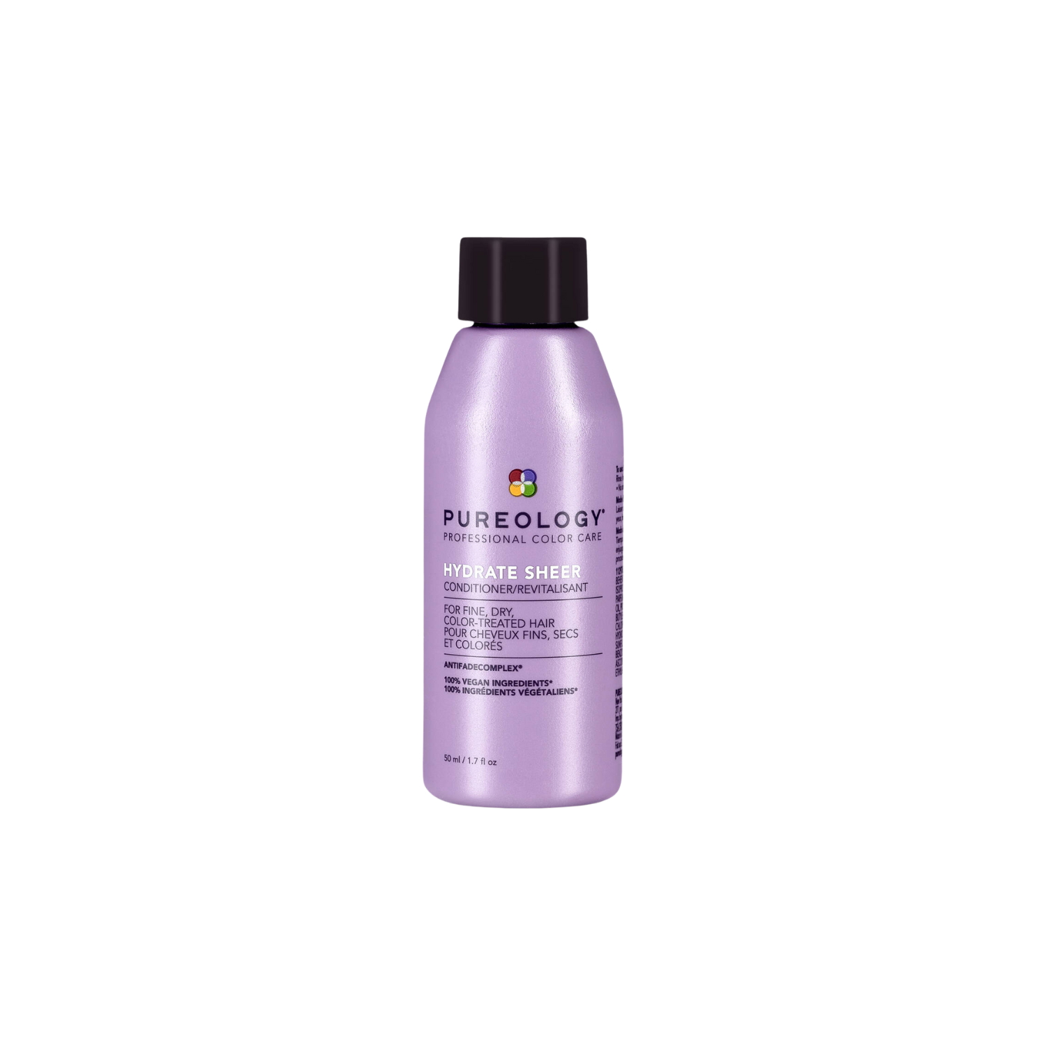 Flacon de Pureology Hydrate Sheer Conditioner 266 ml pour cheveux fins colorés