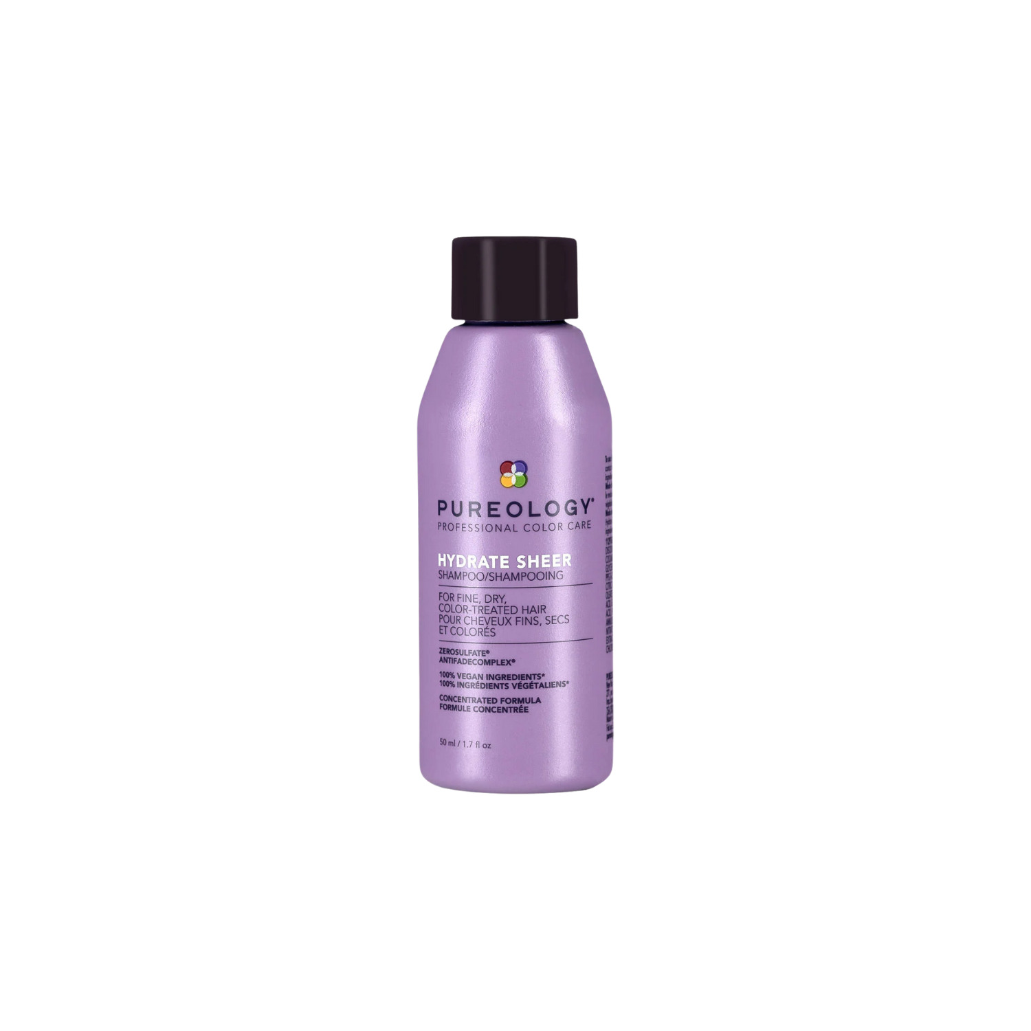 Flacon de Pureology Hydrate Sheer Shampoo 266 ml pour cheveux fins et colorés