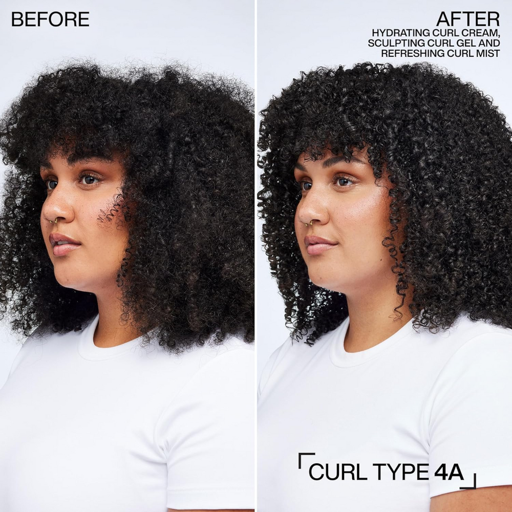 Tube de crème boucles Hydrating Curl Cream Redken posé sur fond neutre.