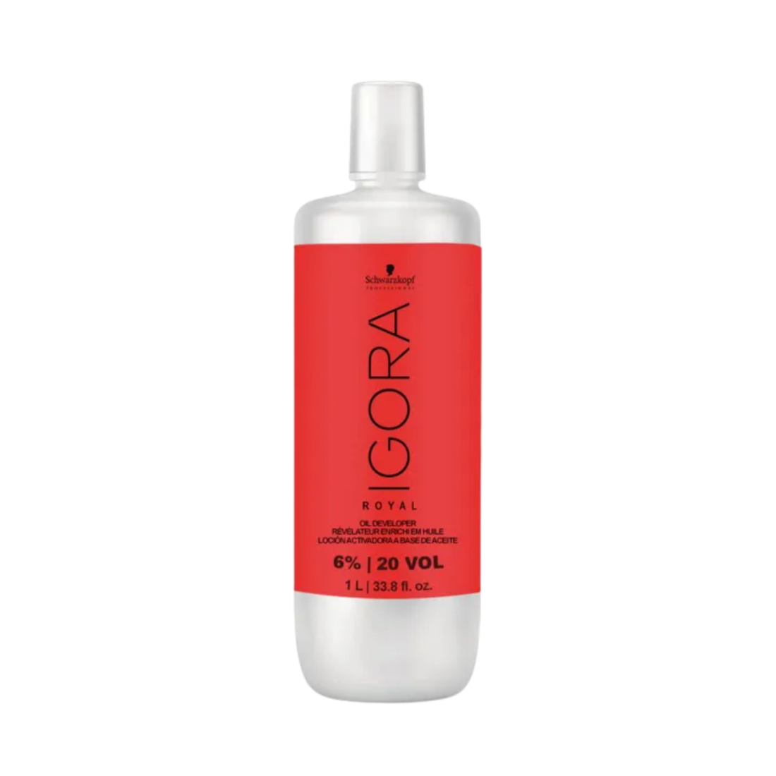 Flacon Schwarzkopf IGORA Royal 20 Vol 6 % — révélateur peroxyde professionnel pour coloration cheveux