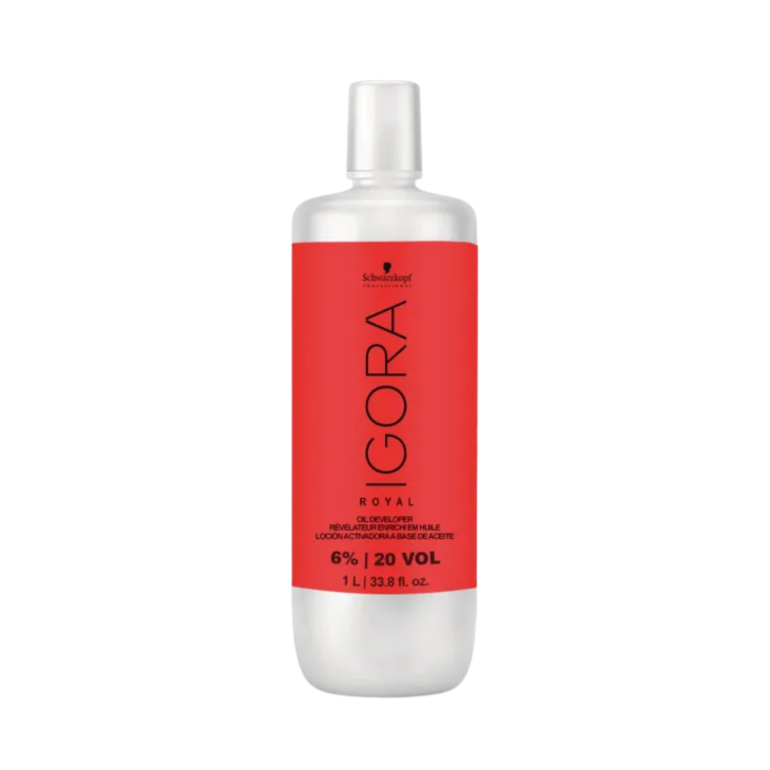 Flacon Schwarzkopf IGORA Royal 20 Vol 6 % — révélateur peroxyde professionnel pour coloration cheveux