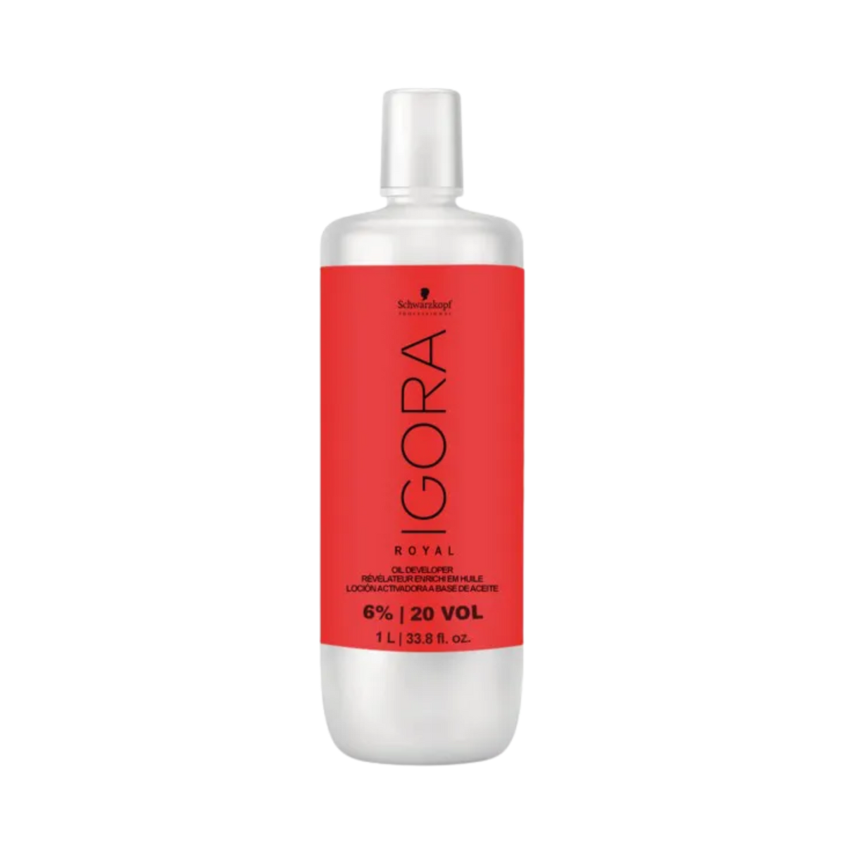 Flacon Schwarzkopf IGORA Royal 20 Vol 6 % — révélateur peroxyde professionnel pour coloration cheveux