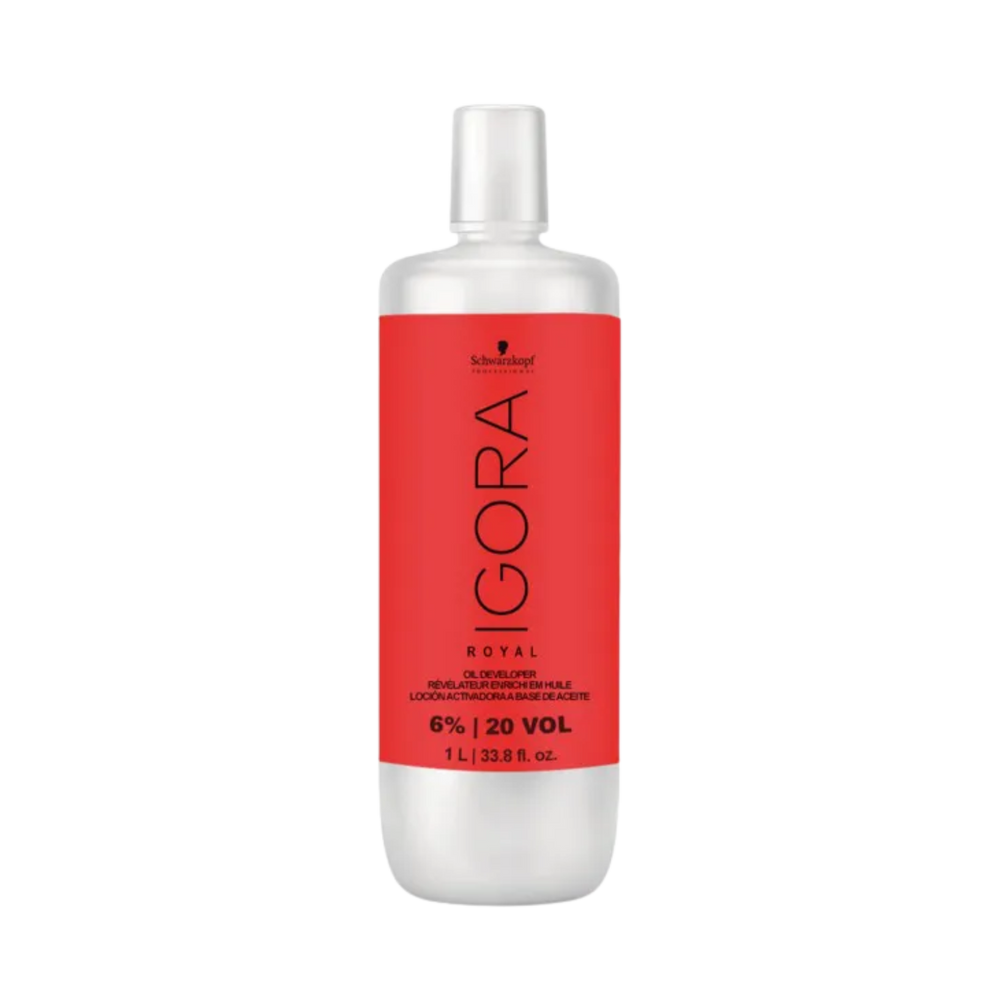 Flacon Schwarzkopf IGORA Royal 20 Vol 6 % — révélateur peroxyde professionnel pour coloration cheveux