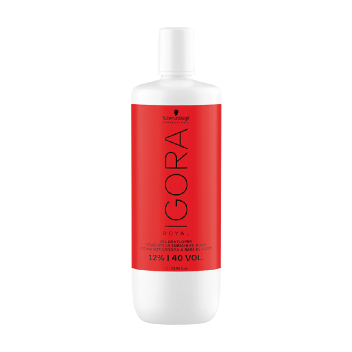 Flacon 1 L Schwarzkopf IGORA Royal 40 Vol 12% – révélateur peroxyde pour coloration et éclaircissement cheveux