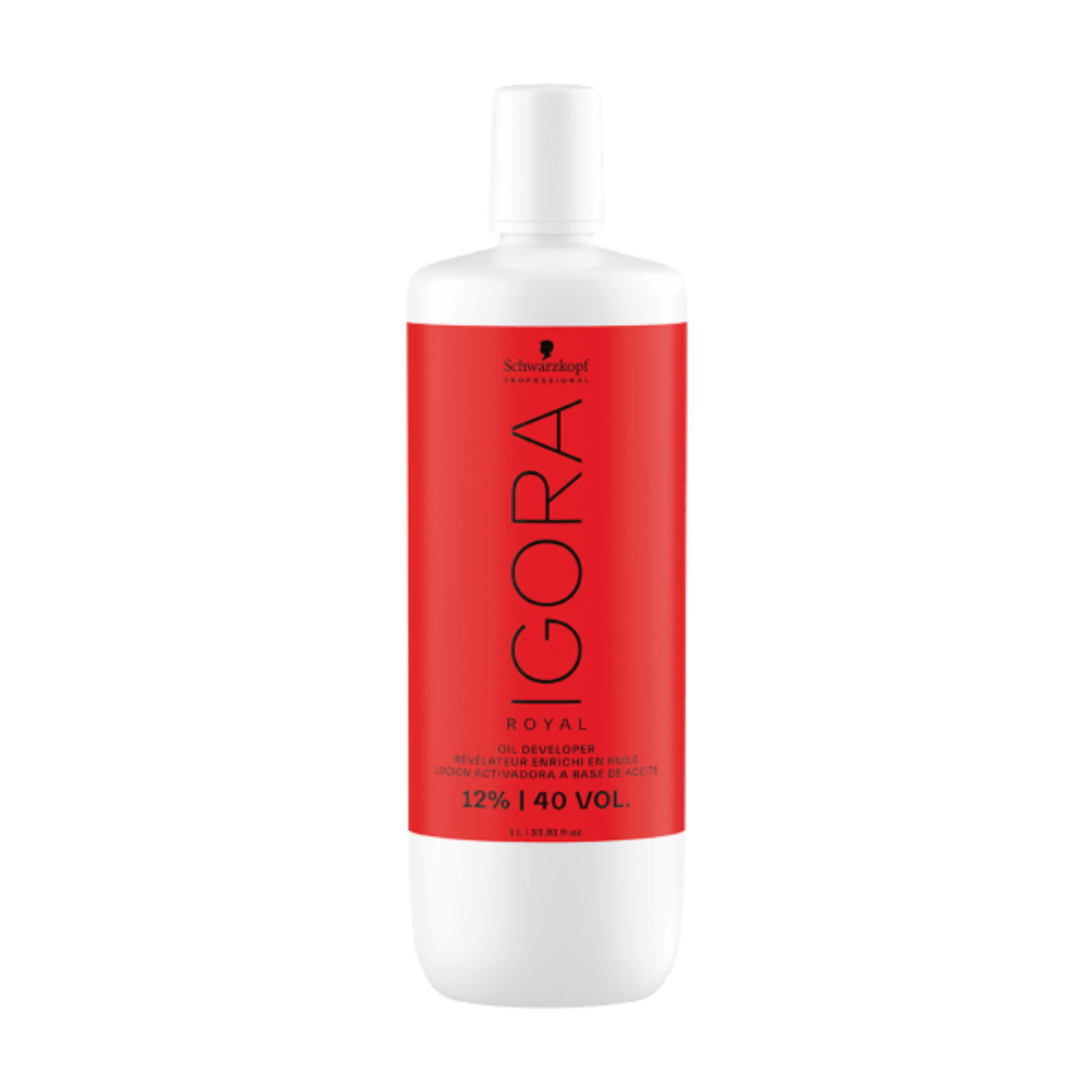 Flacon 1 L Schwarzkopf IGORA Royal 40 Vol 12% – révélateur peroxyde pour coloration et éclaircissement cheveux