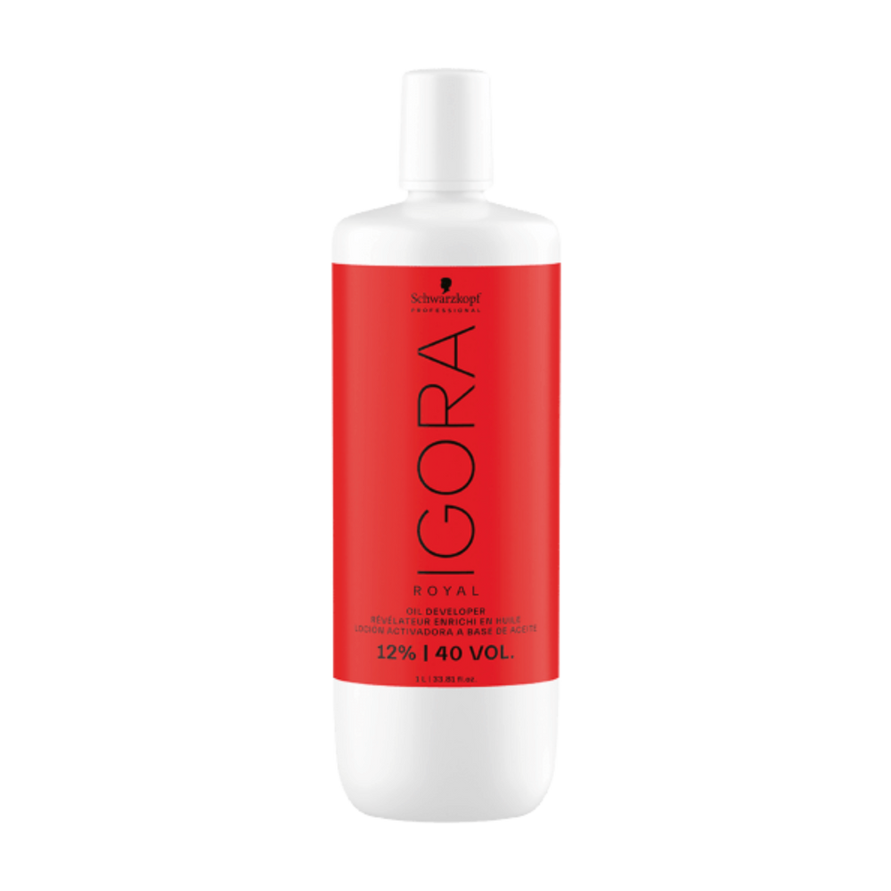 Flacon 1 L Schwarzkopf IGORA Royal 40 Vol 12% – révélateur peroxyde pour coloration et éclaircissement cheveux