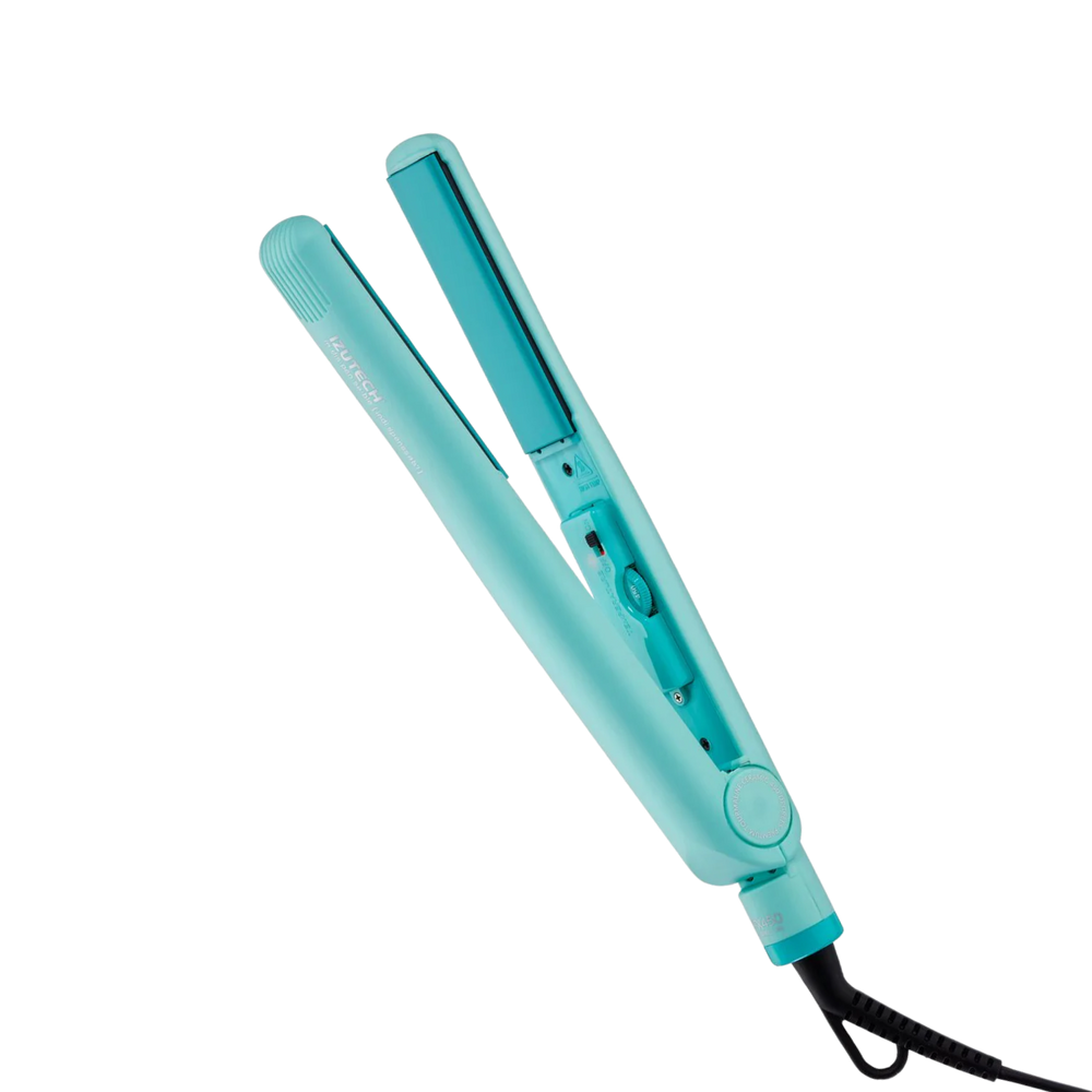 Fer plat IZUTECH BTX450 1″ couleur turquoise – plaques céramique tourmaline