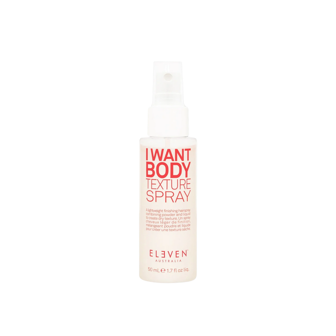 Flacon ELEVEN I Want Body Texture Spray – spray texture léger & volume cheveux fins