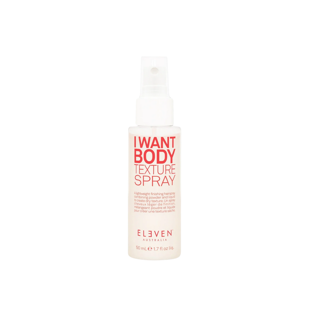 Flacon ELEVEN I Want Body Texture Spray – spray texture léger & volume cheveux fins