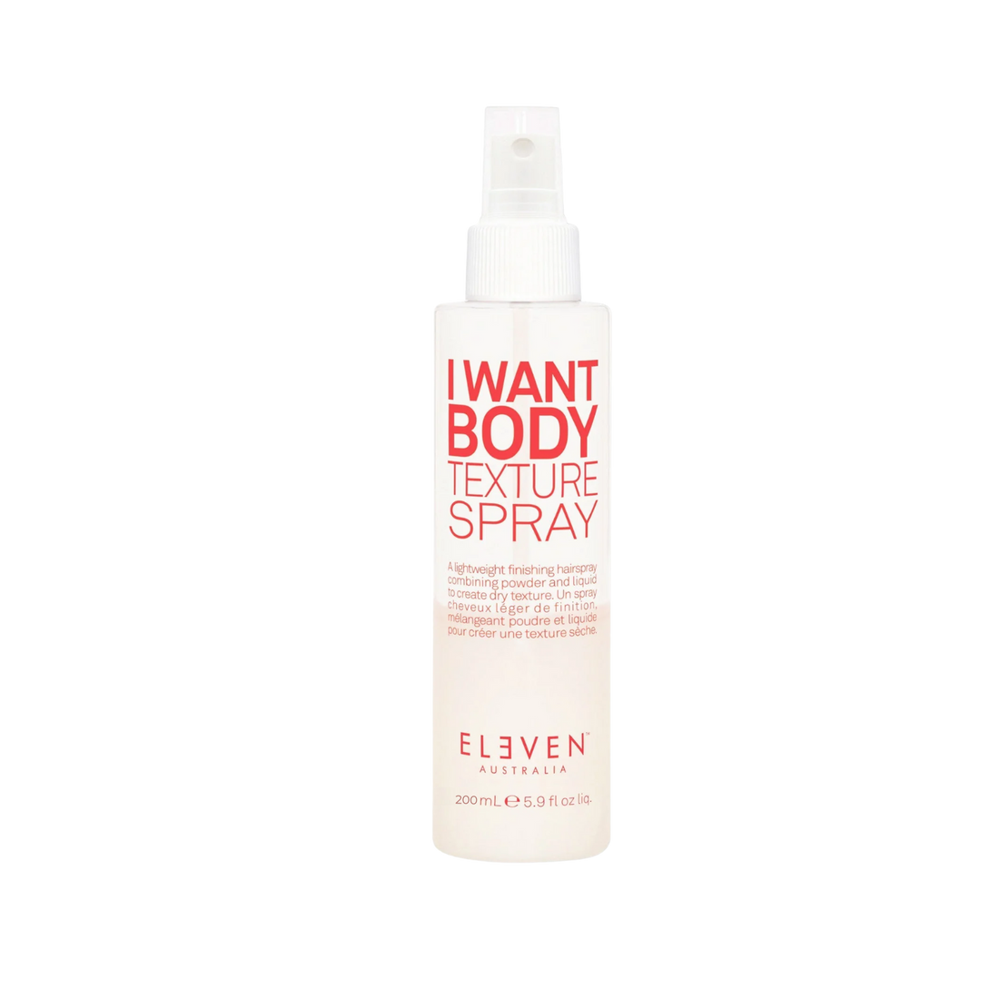 Flacon ELEVEN I Want Body Texture Spray – spray texture léger & volume cheveux fins