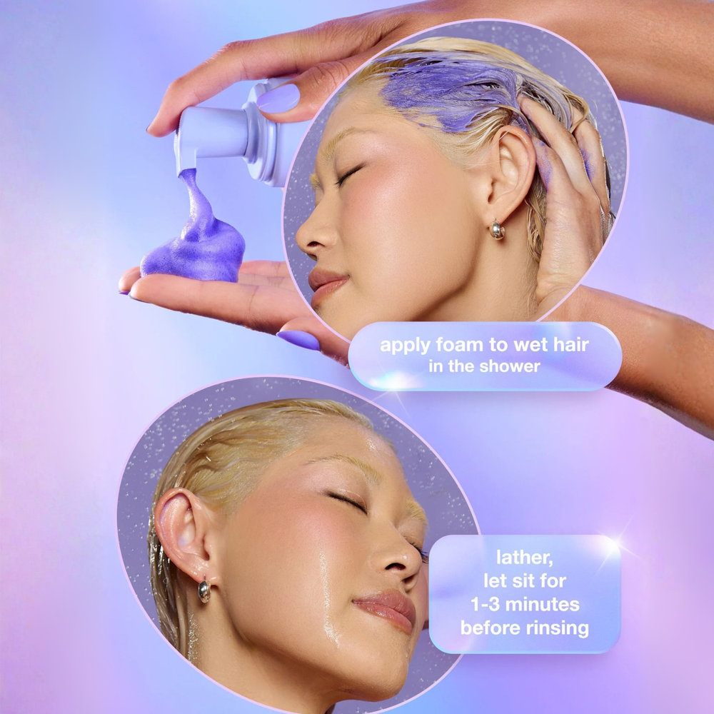 Shampooing violet K18 cheveux blonds protection oxydation