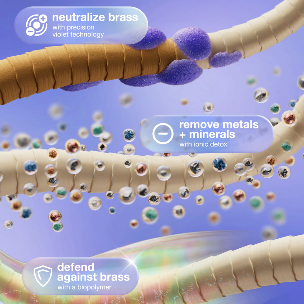 K18 purple shampoo mousse cheveux blond lumineux