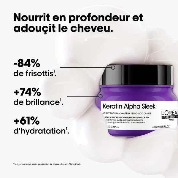 Masque Keratin Alpha Sleek (250ml) - L'ORÉAL