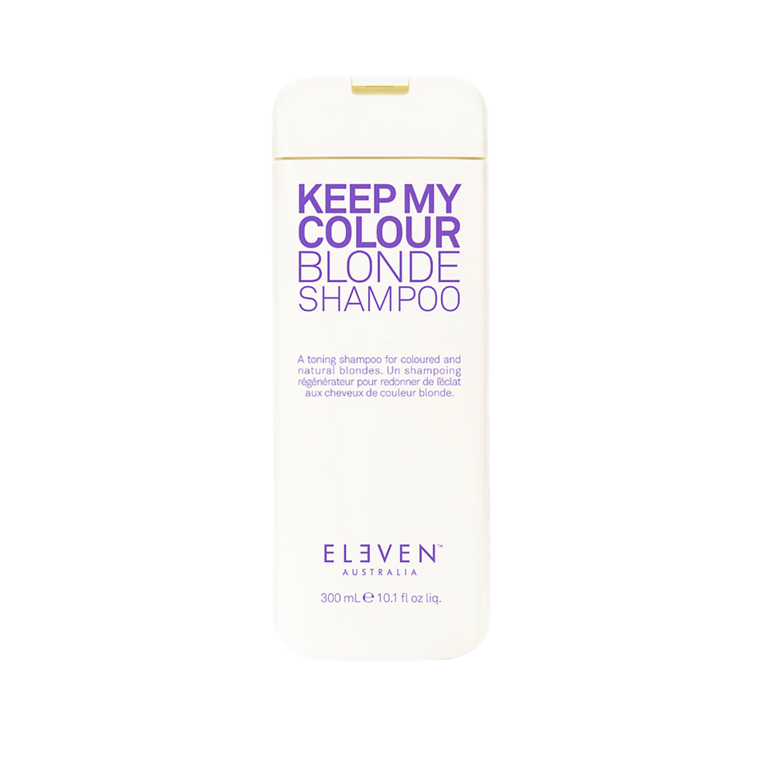 Keep My Colour Blonde Shampoo d’Eleven Australia – Flacon 300 ml, shampooing tonifiant pour cheveux blonds et méchés