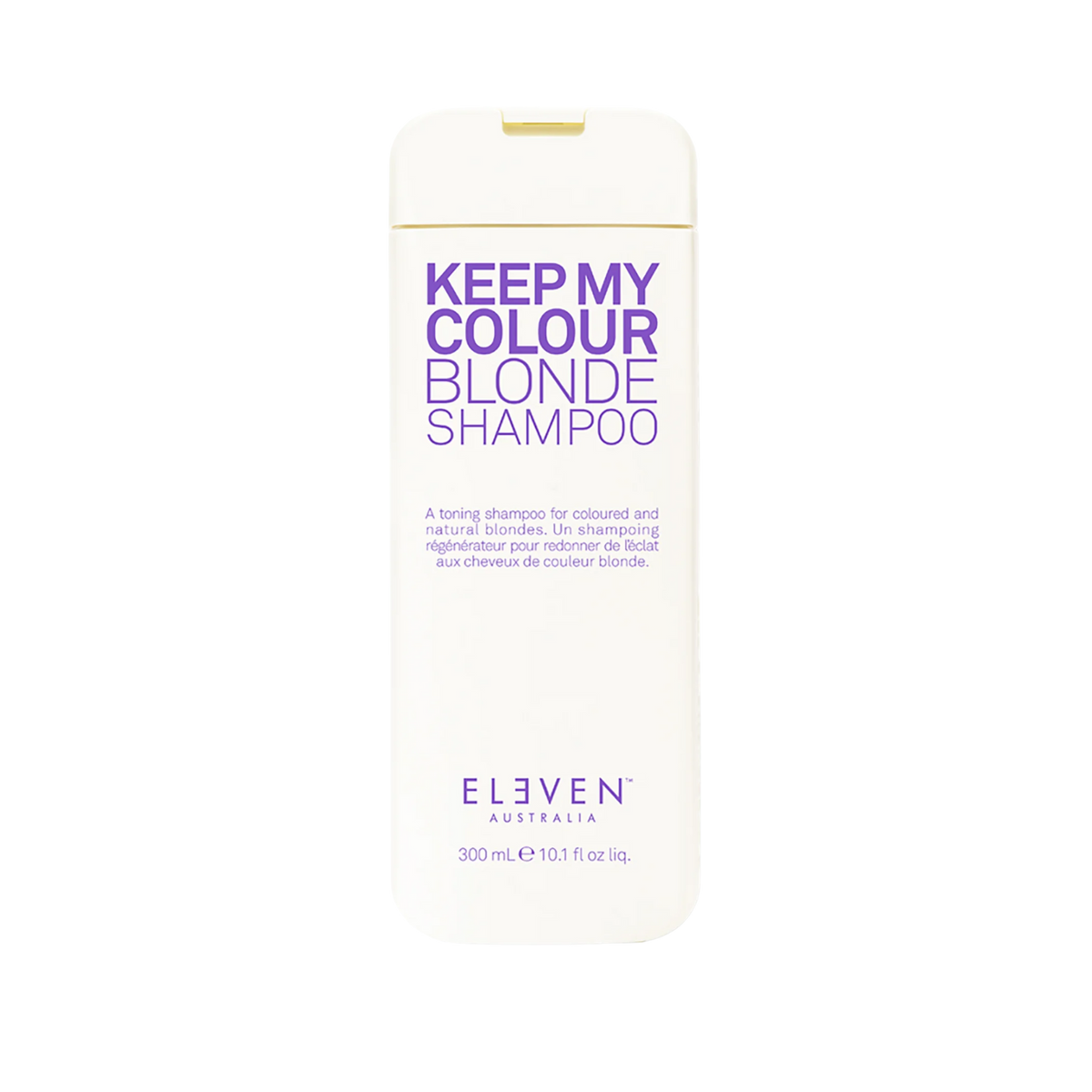 Keep My Colour Blonde Shampoo d’Eleven Australia – Flacon 300 ml, shampooing tonifiant pour cheveux blonds et méchés