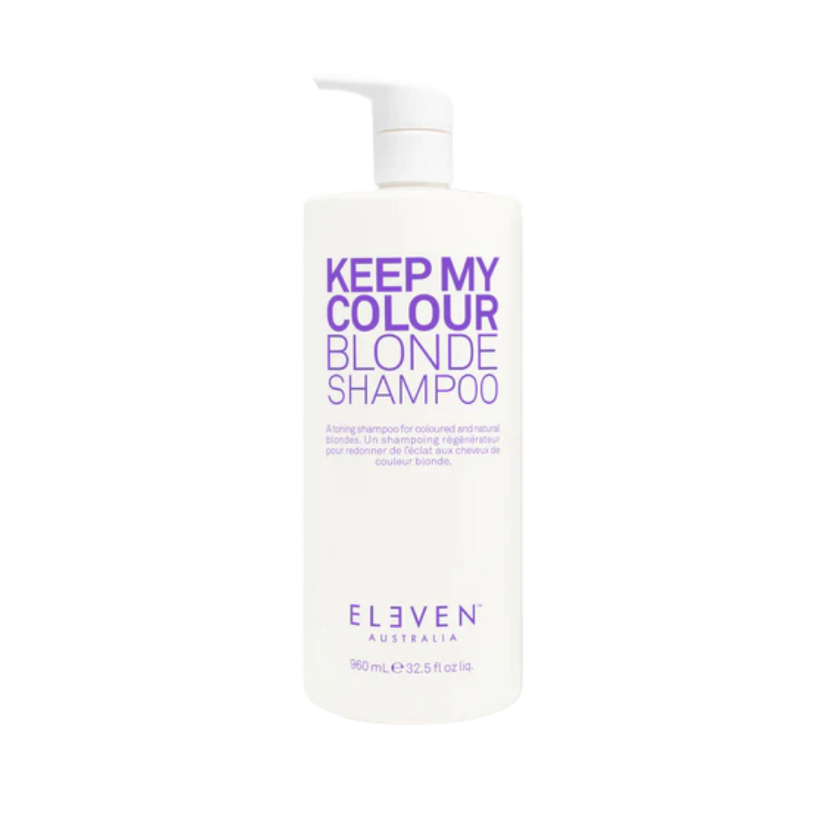 Keep My Colour Blonde Shampoo d’Eleven Australia – Flacon 300 ml, shampooing tonifiant pour cheveux blonds et méchés